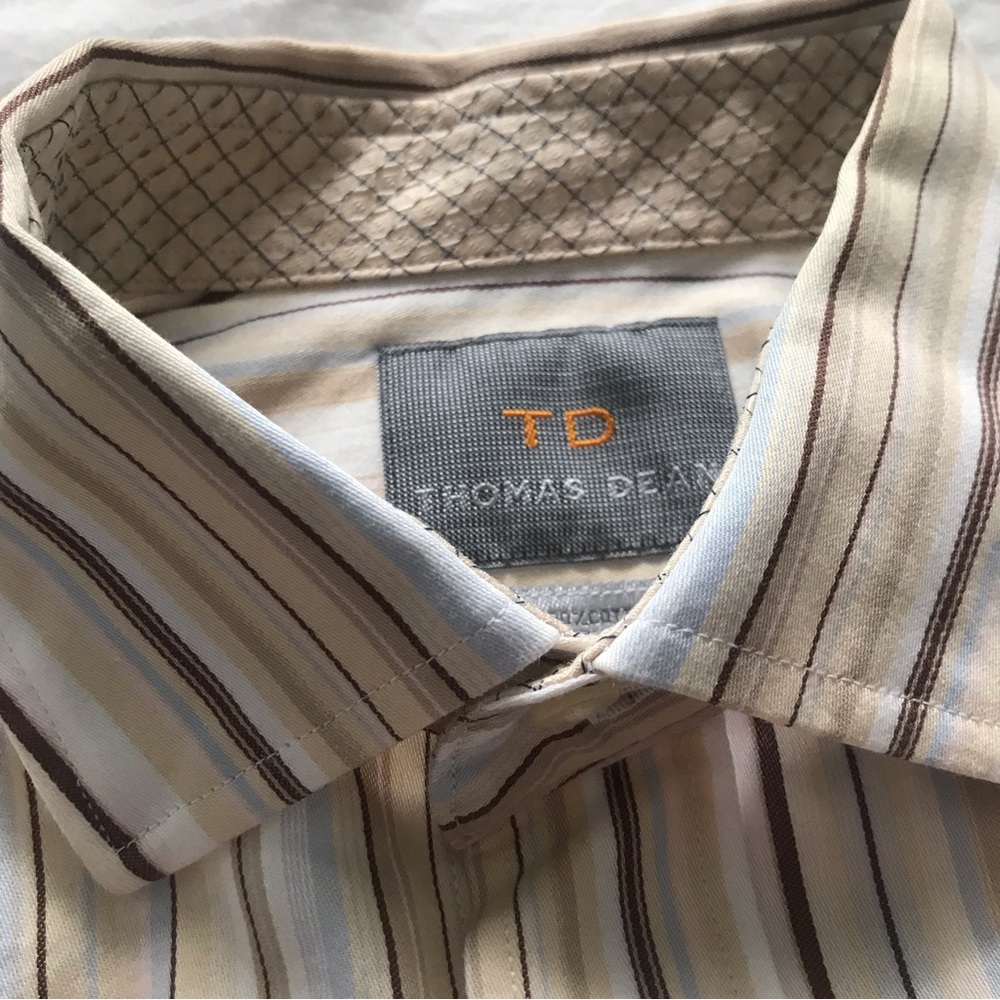 Thomas Dean Long Sleeve Dress Shirt
